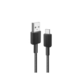 كابل أنكر 322 من نوع USB-A إلى USB-C (طوله 6 أقدام، مضفر) أسود
