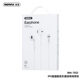 REMAX music call wired earphone lightning